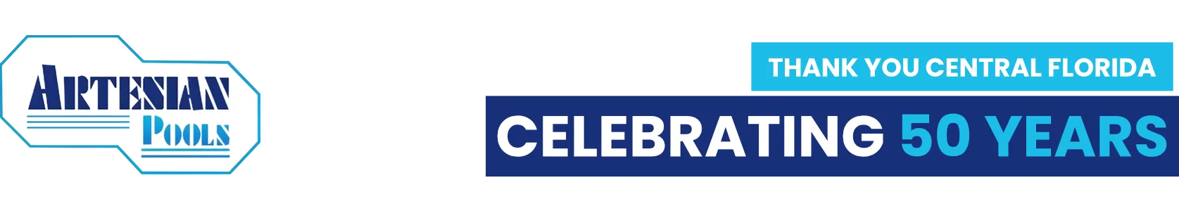 Pools celebrating 50 years of pool design and construction service in Central Florida